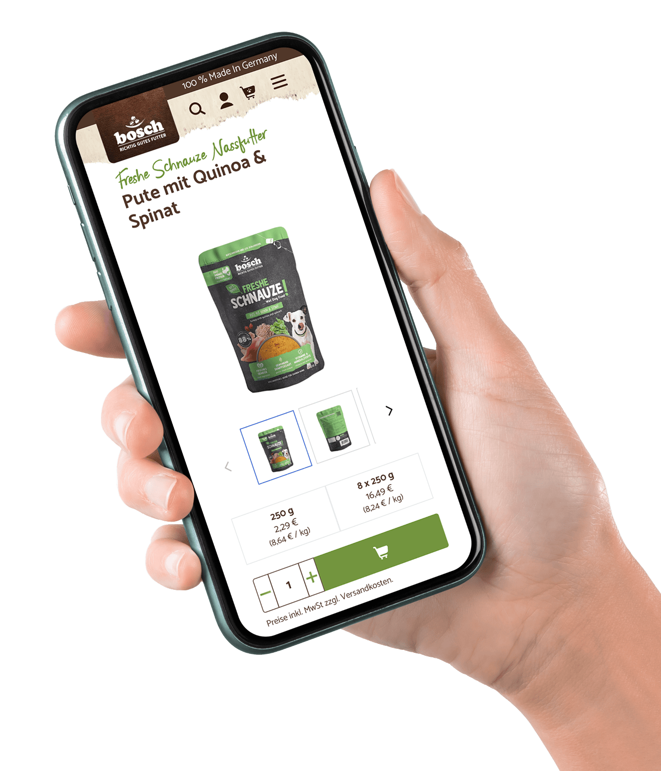 Holding-Hand-Smart-Phone-Mockup-vol2_RIGHTHAND 1@2x Ein Smartphone in der Hand zeigt die Webseite für aktuelle Konzerte und Events in Kempten.